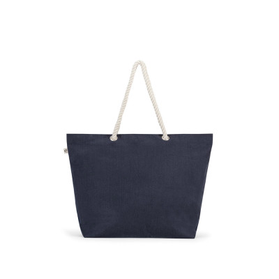 ATHENS. Beach bag in recycled cotton (70) and recycled polyester (30) (220 g/m²)